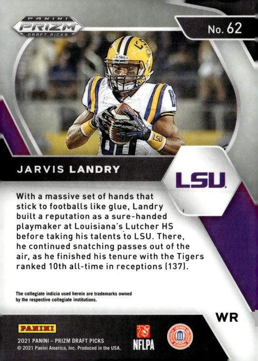 2021 Panini Prizm Draft Picks Collegiate #62 Jarvis Landry