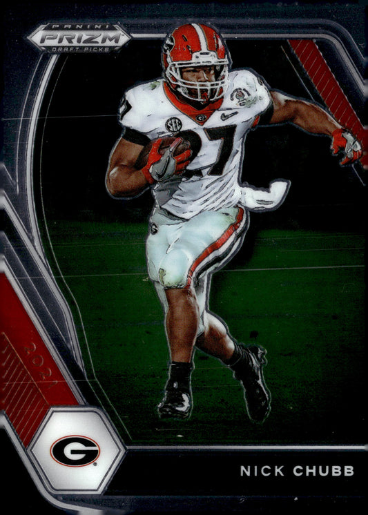 2021 Panini Prizm Draft Picks Collegiate #90 Nick Chubb