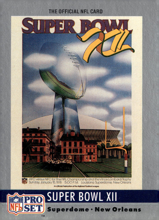 1990 Pro Set #12 Super Bowl Super Bowl Collectibles
