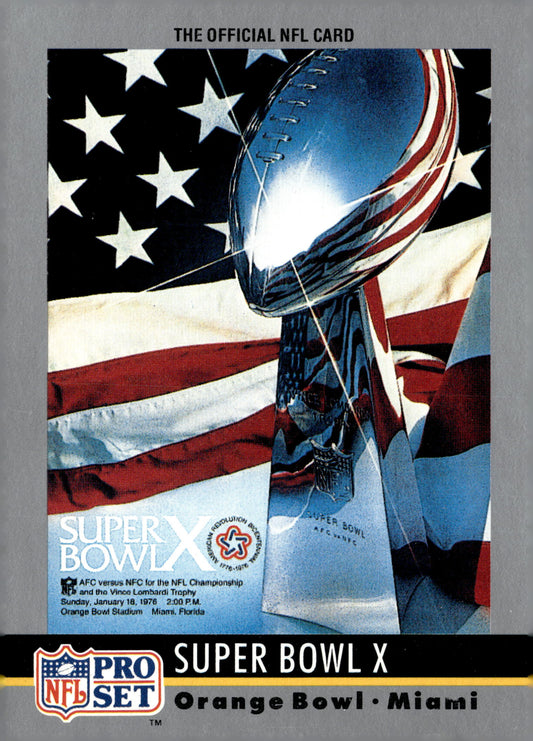 1990 Pro Set #10 Super Bowl Super Bowl Collectibles