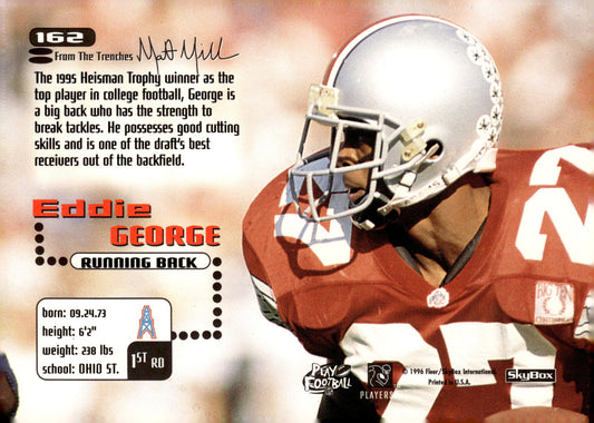 1996 SkyBox Impact #162 Eddie George