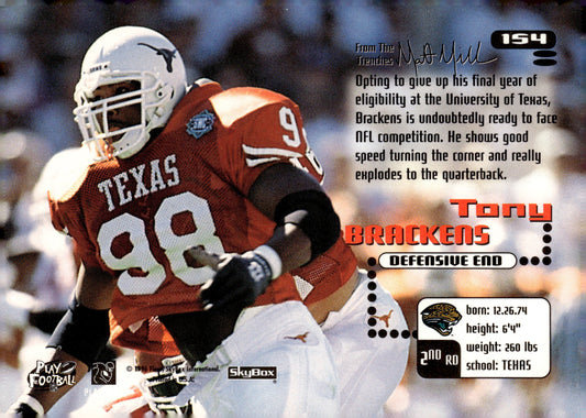 1996 SkyBox Impact #154 Tony Brackens