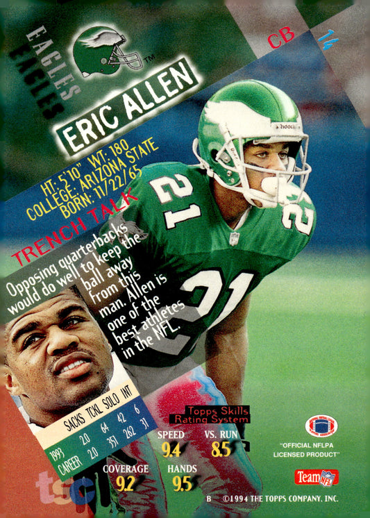 1994 Stadium Club #14 Eric Allen