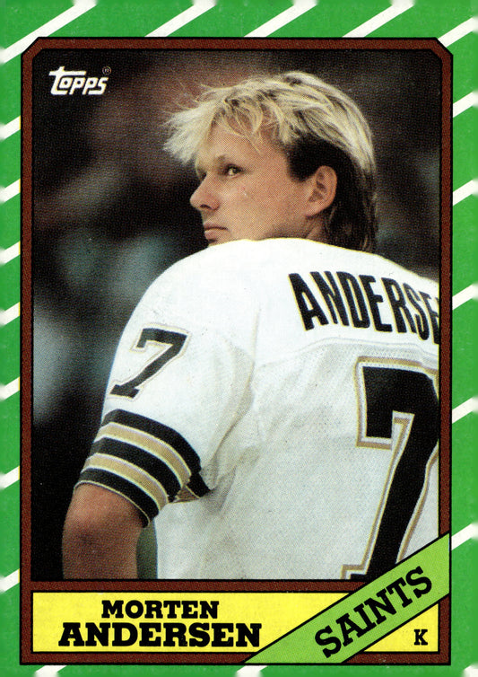 1986 Topps #344 Morten Andersen